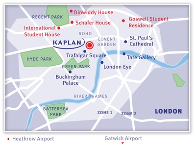 KAPLAN London map
