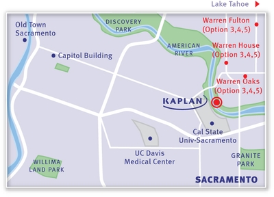 KAPLAN Sacramento Map