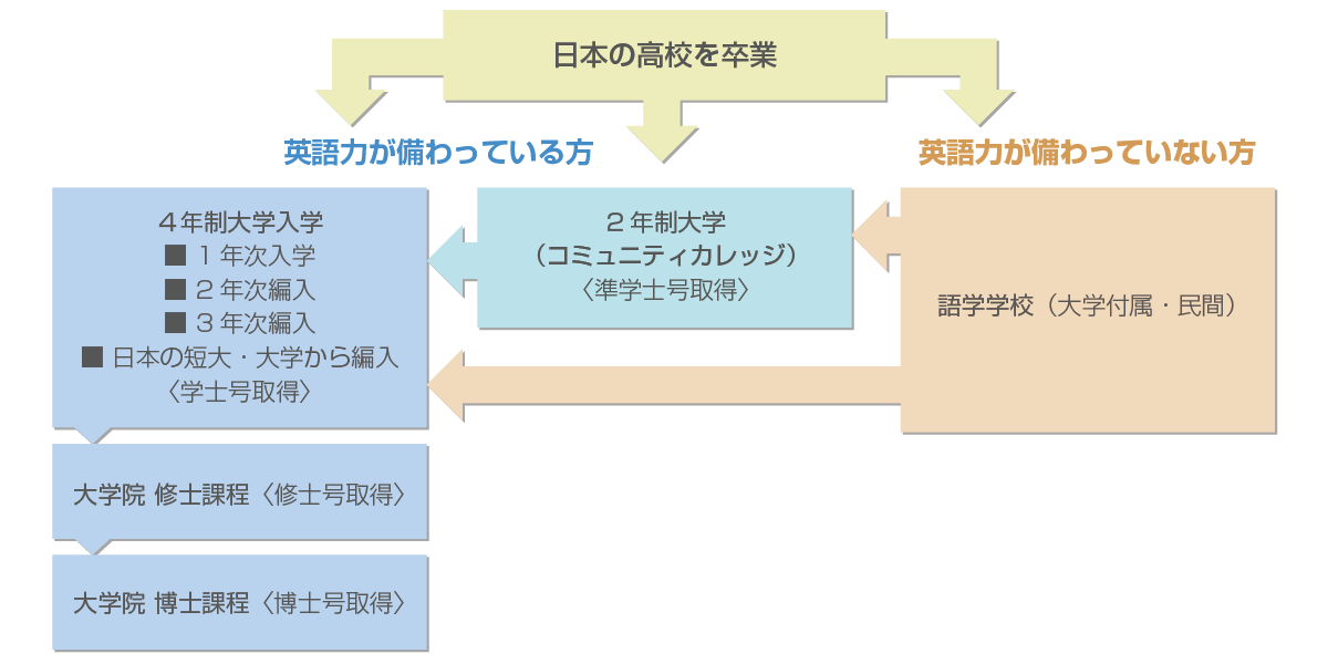 カナダ留学フロー